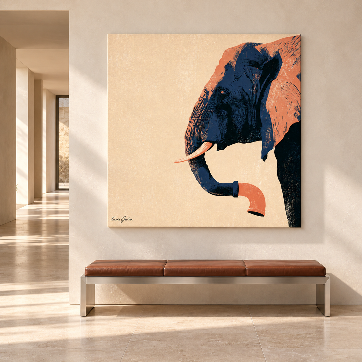 Wild Pipe by Tzachi Gozlan – Animals collection pipe art, wall art view